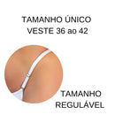 Kit 2 Calcinhas Sensual Fio Duplo Bordada em Borboleta com Regulagem