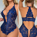 Body Lingerie Rendada 2 Corações com aberturas e decote provocante